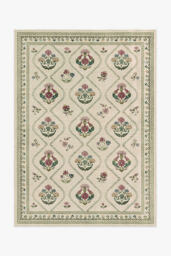Ruggable Washable Trellis Floral Olivia Rug - thumbnail 3