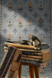 Ruggable Washable Trellis Floral Olivia Rug - thumbnail 5