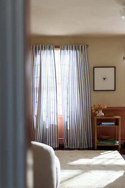 Costanza Woven Stripe Cotton Curtain - image 1