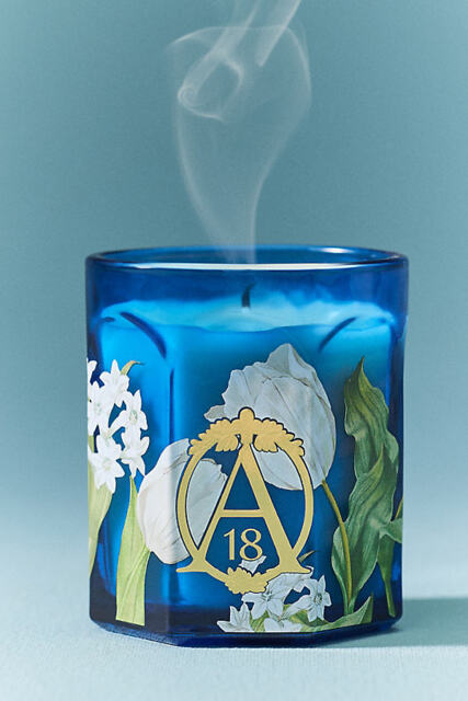 Apothecary 18 Floral Tulip Fields Glass Candle - image 1