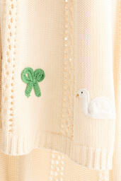 Isabella Cotton Crochet Knit Throw Blanket - thumbnail 2