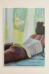 Female Lounging by Sean Troth Art Print