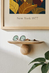 Lumi Natural Mango Wood Shelf - thumbnail 1