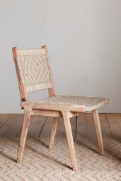 nkuku Vinay Woven Armless Dining Chair - thumbnail 1