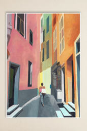 Strolling Vernazza by Sean Troth Art Print