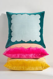 By Anthropologie Vanya Appliqué Square Cushion - thumbnail 2