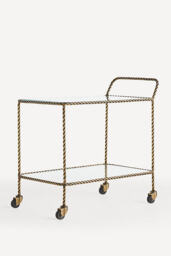 Lark Glass Bar Cart - thumbnail 1