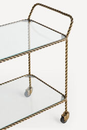 Lark Glass Bar Cart - thumbnail 2
