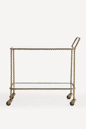 Lark Glass Bar Cart - thumbnail 3