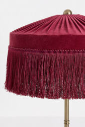 Sinclair Fringe Velvet Table Lamp - thumbnail 3