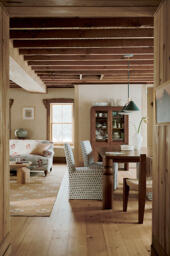 Cas Rectangular Turned Wood Dining Table - thumbnail 1