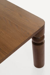 Cas Rectangular Turned Wood Dining Table - thumbnail 8