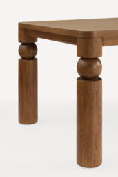 Cas Rectangular Turned Wood Dining Table - thumbnail 7