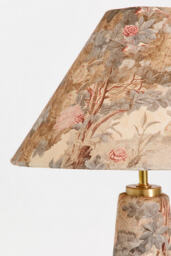 Lulu Printed Fabric Upholstered Empire Table Lamp - thumbnail 4