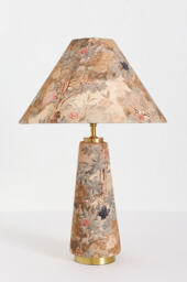 Lulu Printed Fabric Upholstered Empire Table Lamp - thumbnail 3