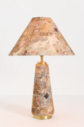 Lulu Printed Fabric Upholstered Empire Table Lamp - thumbnail 2