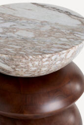 Lucas Marble Side Table - thumbnail 2