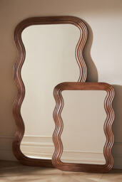 Frances Mango Wood Wiggle Frame Wall Mirror - thumbnail 3