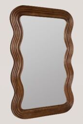 Frances Mango Wood Wiggle Frame Wall Mirror - thumbnail 2