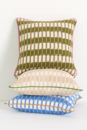 Selma Cotton Woven Ikat Cushion - thumbnail 2