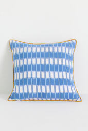 Selma Cotton Woven Ikat Cushion - thumbnail 1