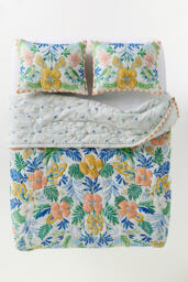 100% Cotton Voile Printed Quilted Bedspread Collection - thumbnail 1