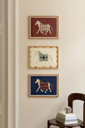 The Poster Club Horse Geometri Wall Art Print - thumbnail 2