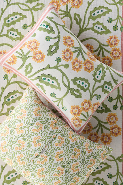Ellen Merchant Cotton Floral Printed Pillowcases, Set of 2