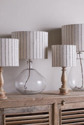 nkuku Sanja Cotton Stripe Lampshade - thumbnail 1