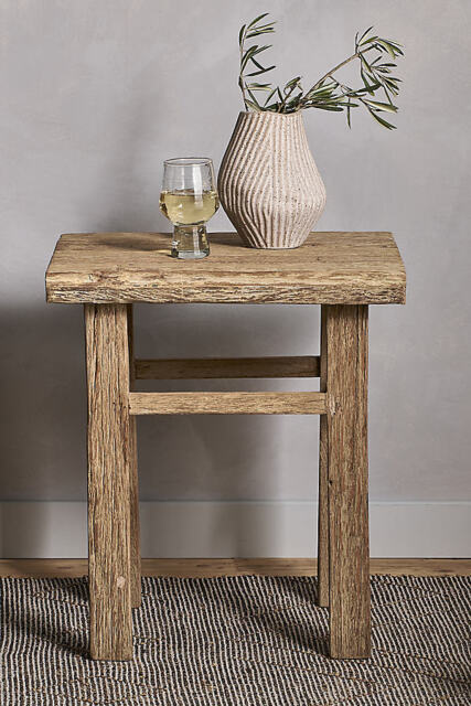 nkuku Ibo Wood Side Table - image 1