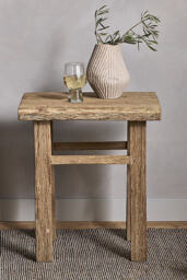 nkuku Ibo Wood Side Table - thumbnail 1