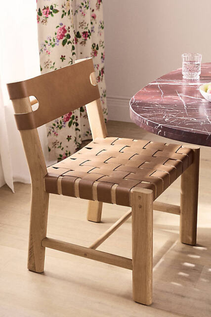 Leather Sling Dining Chair - image 1