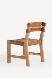 Leather Sling Dining Chair - thumbnail 5