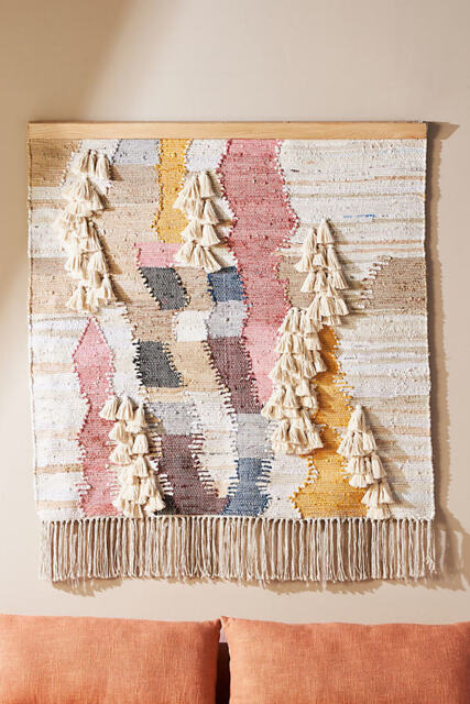 Neoma Woven Cotton Tassel Tapestry Wall Hanging - image 1