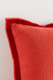 By Anthropologie Emory Linen Velvet Bordered Pillow - thumbnail 9