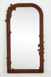 Bernadette Carved Wood Floor Mirror