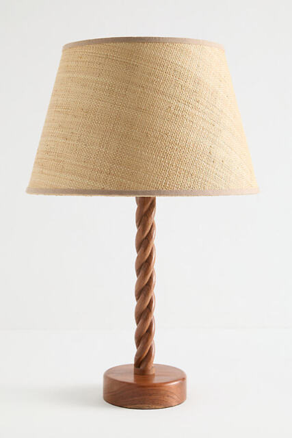 Raffia Tapered Drum Lamp Shade - image 1