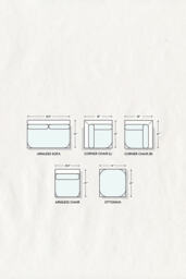 Boro Stripe Kori Modular Armless Sofa - thumbnail 3