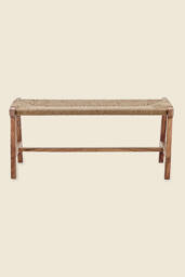 nkuku Acacia & Jute Woven Bench - thumbnail 1
