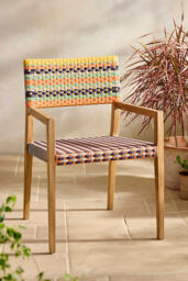 Terrain Havana Wicker & Teak Dining Chair, Global - thumbnail 1