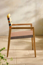 Terrain Havana Wicker & Teak Dining Chair, Global - thumbnail 4
