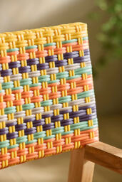 Terrain Havana Wicker & Teak Dining Chair, Global - thumbnail 6