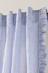 Seersucker Cotton Ruffle Curtain - thumbnail 2