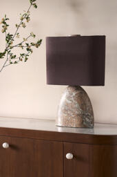 Palmer Marble Oval Table Lamp - thumbnail 2