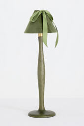 Bosette Bow Velvet & Wood Table Lamp - thumbnail 1
