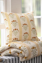 Mira Cotton Woven Printed Floral Cushion - thumbnail 1
