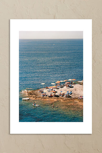 The Poster Club Ponza Tangerine Wall Art Print