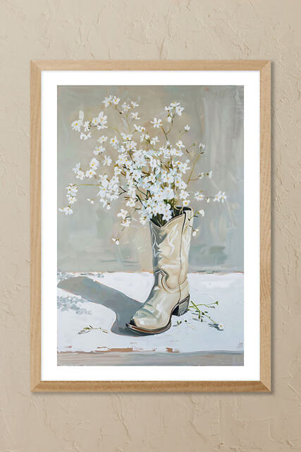 East End Prints Cowgirl Flower Framed Wall Art