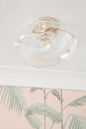 Iridescent Glass Flush Mount Ceiling Light - thumbnail 2