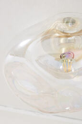 Iridescent Glass Flush Mount Ceiling Light - thumbnail 3